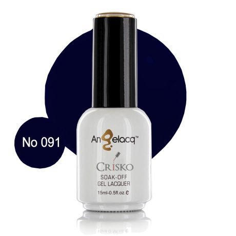 Ημιμόνιμο επαγγελματικό βερνίκι Angelacq 15ml 091 (blue black)