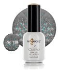 Ημιμόνιμο επαγγελματικό βερνίκι Angelacq 15ml 138 (ασημί μπλε glitter πούλιες)