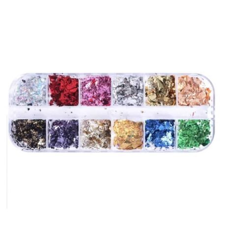 Κασετίνα με χρωματιστά φύλλα χρυσού