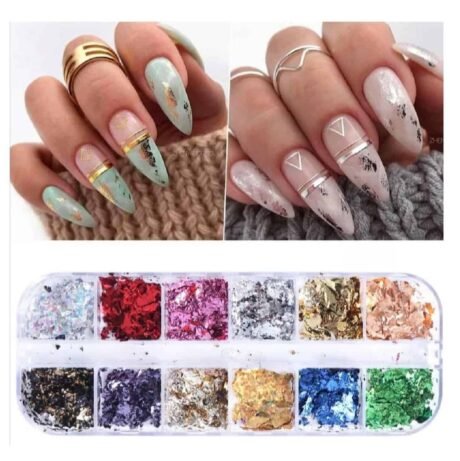 Κασετίνα με χρωματιστά φύλλα χρυσού