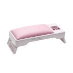 Πτυσσόμενο μαξιλάρι μανικιούρ με λάμπα πολυμερισμού 120W ροζ