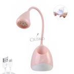 Mini λάμπα επαναφορτιζόμενη UV LED 36W ροζ με Βραχίονα