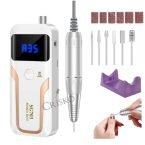 Επαναφορτιζόμενος τροχός μανικιούρ SG703 35.000 στροφές λευκός