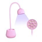 Επαναφορτιζόμενη λάμπα UV LED 24W ροζ