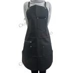 Ποδιά εργασίας μαύρη υφασμάτινη