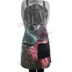 Ποδιά εργασίας μαύρη αδιάβροχη 02