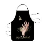 Ποδιά εργασίας μαύρη υφασμάτινη 03