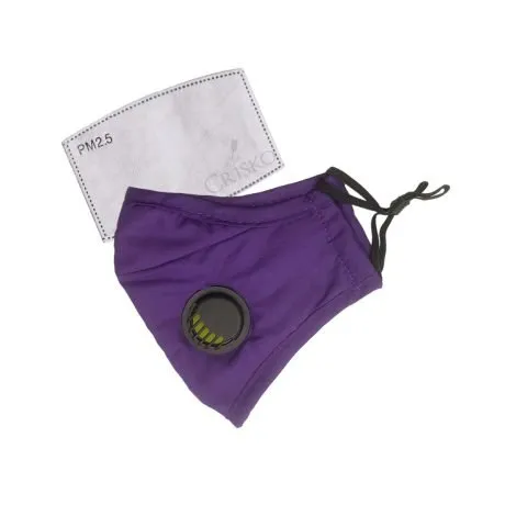 Μάσκα μωβ πολλαπλών χρήσεων με φίλτρα FFP2 και βαλβίδα ενεργού άνθρακα