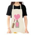 Ποδιά εργασίας λευκή υφασμάτινη 02