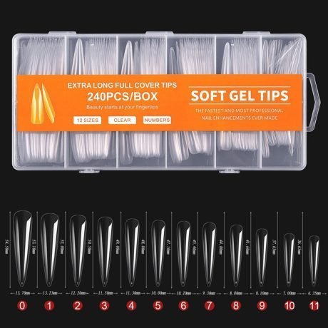Soft gel tips XL stiletto