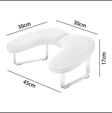 Πτυσσόμενο σκαμπό μανικιούρ άσπρο