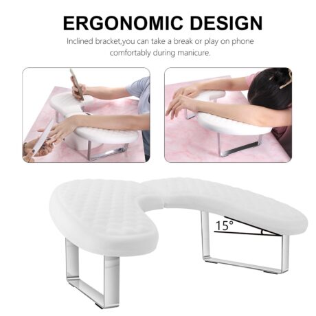 Πτυσσόμενο σκαμπό μανικιούρ άσπρο