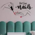 Αυτοκόλλητο τοίχου But first nails