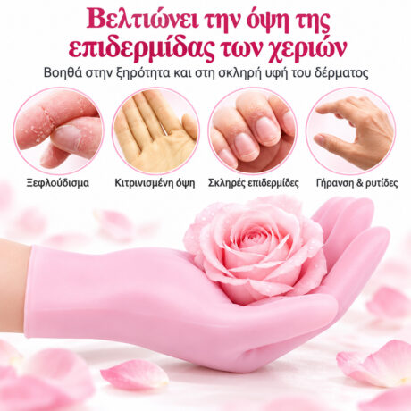 Γάντια σιλικόνης για ενυδάτωση