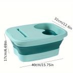 Πτυσσόμενη λεκάνη με θήκη για κινητό βεραμάν