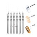 Σετ 6 πινέλα γραμμικού με μεταλλική λαβή