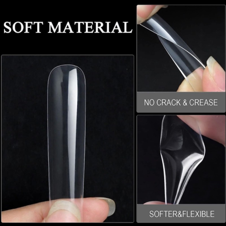 Soft gel tips long oval 440τμχ