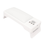 Πτυσσόμενο μαξιλάρι μανικιούρ με λάμπα πολυμερισμού 120W λευκό