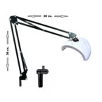 Λάμπα πολυμερισμού με βραχίονα και κλιπ λευκή