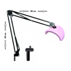 Λάμπα πολυμερισμού με βραχίονα και κλιπ ροζ