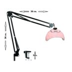 Λάμπα πολυμερισμού με βραχίονα και κλιπ ροζ 86Watt