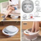 Ηλεκτρικό πτυσσόμενο θερμαινόμενο ποδόλουτρο 500W με λαβή μεταφοράς