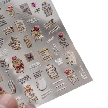 Διακοσμητικά αυτοκόλλητα νυχιών Vintage 113