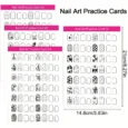 Κάρτες εξάσκησης σχεδίων νυχιών 10τμχ