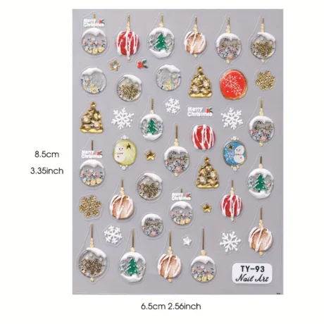 Διακοσμητικά αυτοκόλλητα χριστουγεννιάτικα 23 3D