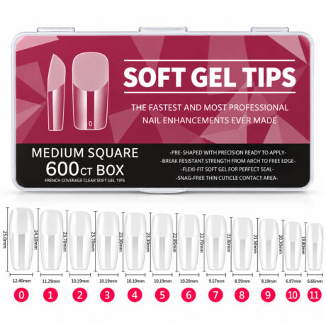Soft gel tips medium square