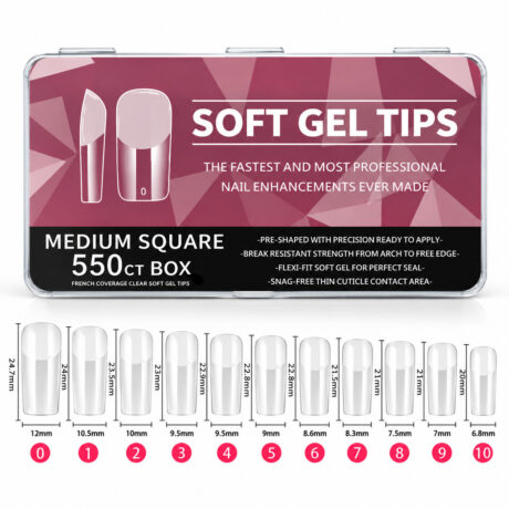 Soft gel tips medium almond
