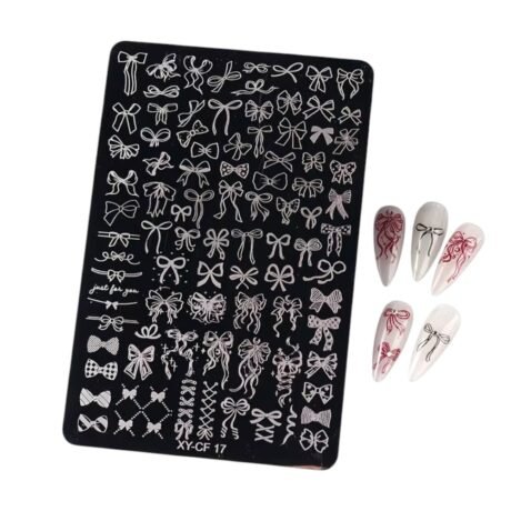 Πλακέτα για στάμπα με φιόγκους 62