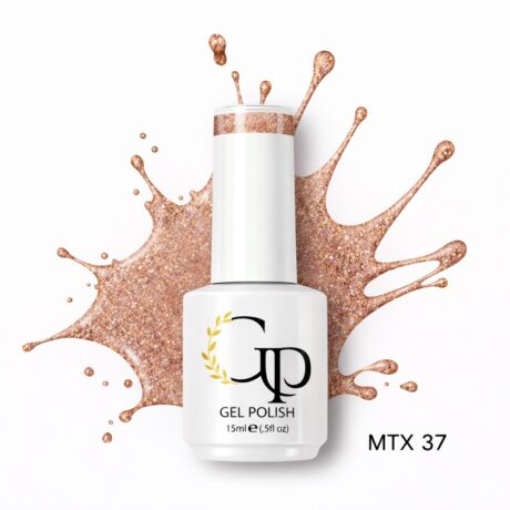 Ημιμόνιμο επαγγελματικό βερνίκι GP-MTX37 15ml (BROWN GALAXY)