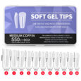 Soft gel tips medium coffin