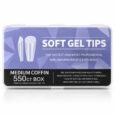 Soft gel tips medium coffin