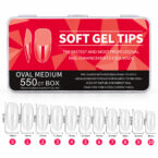 Soft gel tips medium oval