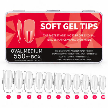 Soft gel tips medium oval